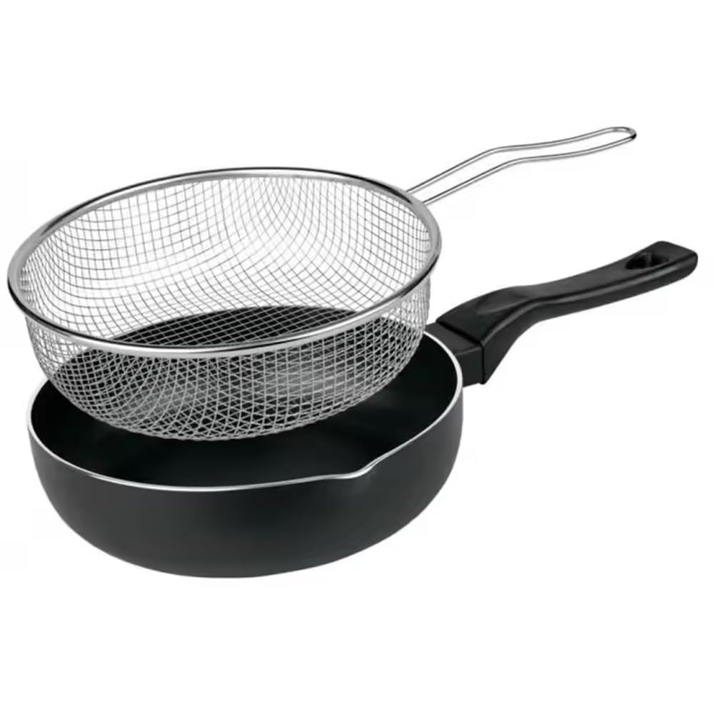 Wok et poêle à frire induction MGE 26 cm noir pour saisir les aliments rapidement