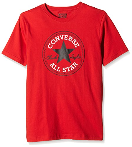 Converse - Chuck Patch, T-shirt Bambino, Rojo, 6-7...