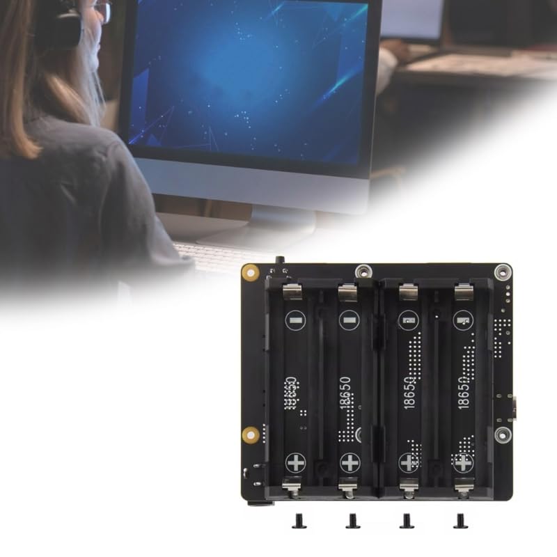 X1202 UPS Power Management Board Apagado seguro para RPi 5 con monitor
