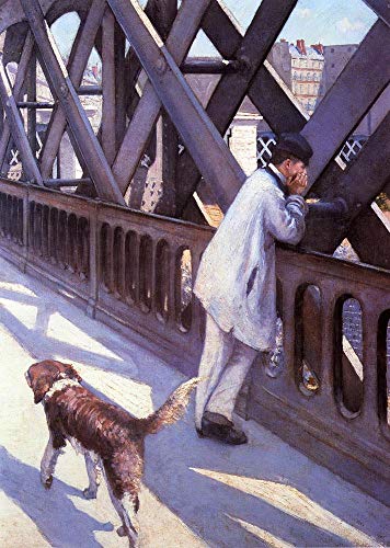 Peinture à l'huile Le Pont Caillebotte exécutée par des professeurs d'art sur toile