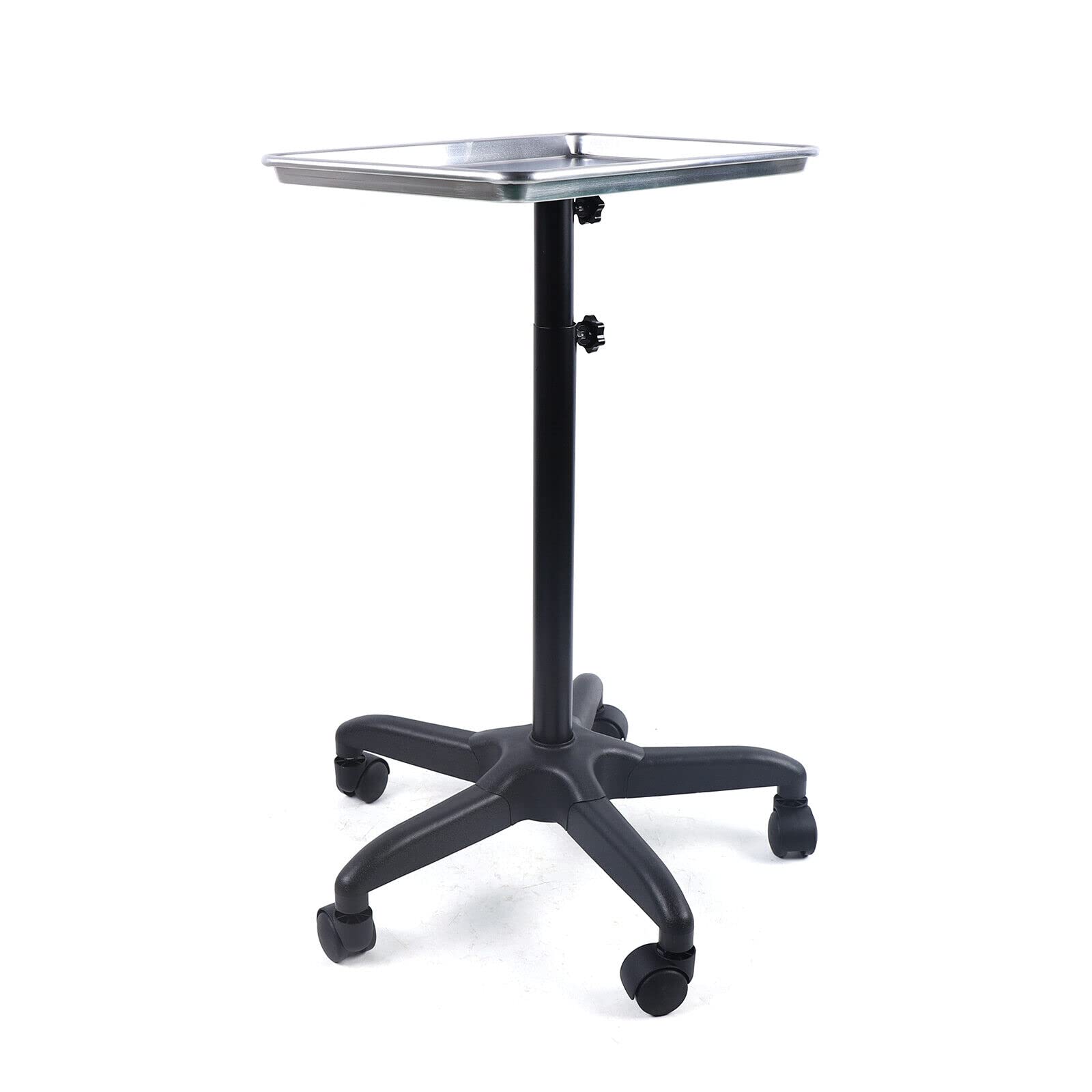 Carrello per Parrucchiere Salon Beauty Carrello Piccolo per estetica con Vassoio Rimovibile Altezza Regolabile da 70 a 110 cm per riporre Gli Strumenti per la colorazione dei Capel