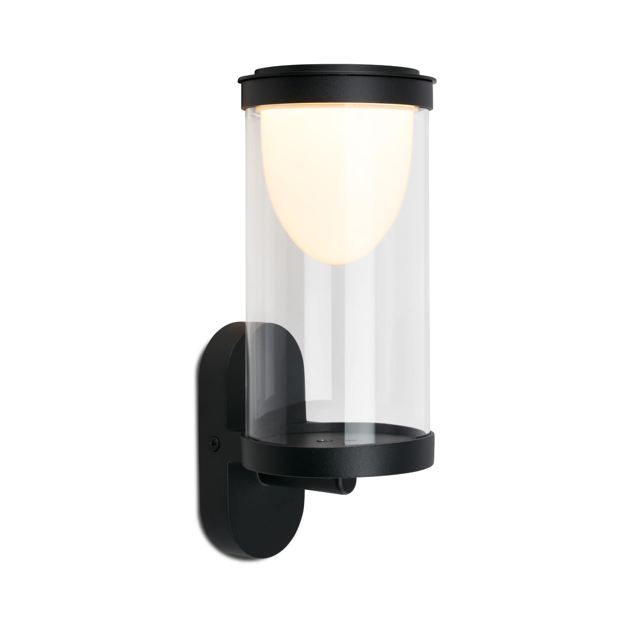 Briloner - LED Wall Light Without Touch Socket, Dimmable, Outdoor, Outdoor Wall Lighting, Outdoor Lighting, Outdoor Wall Light, 24x12x10cm, Black