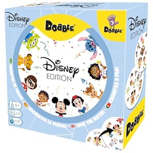 Zygomatic | Dobble Disney Edition |Juego de Cartas de Acción y Reflejos para Adultos y Niños | A Partir de 6 Años | De 2 a 8 Jugadores | 15 Minutos por Partida | Multilenguaje (Incluye Español)
