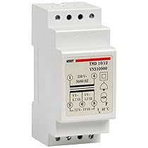 VEMER VN310900 TMD 10, 12 – Trasformatore 12V per Campanelli, Installazione su Barra Din, Tensione Primario 230V, Tensione Secondario 4-8-12V, Potenza 10VA, Bianco