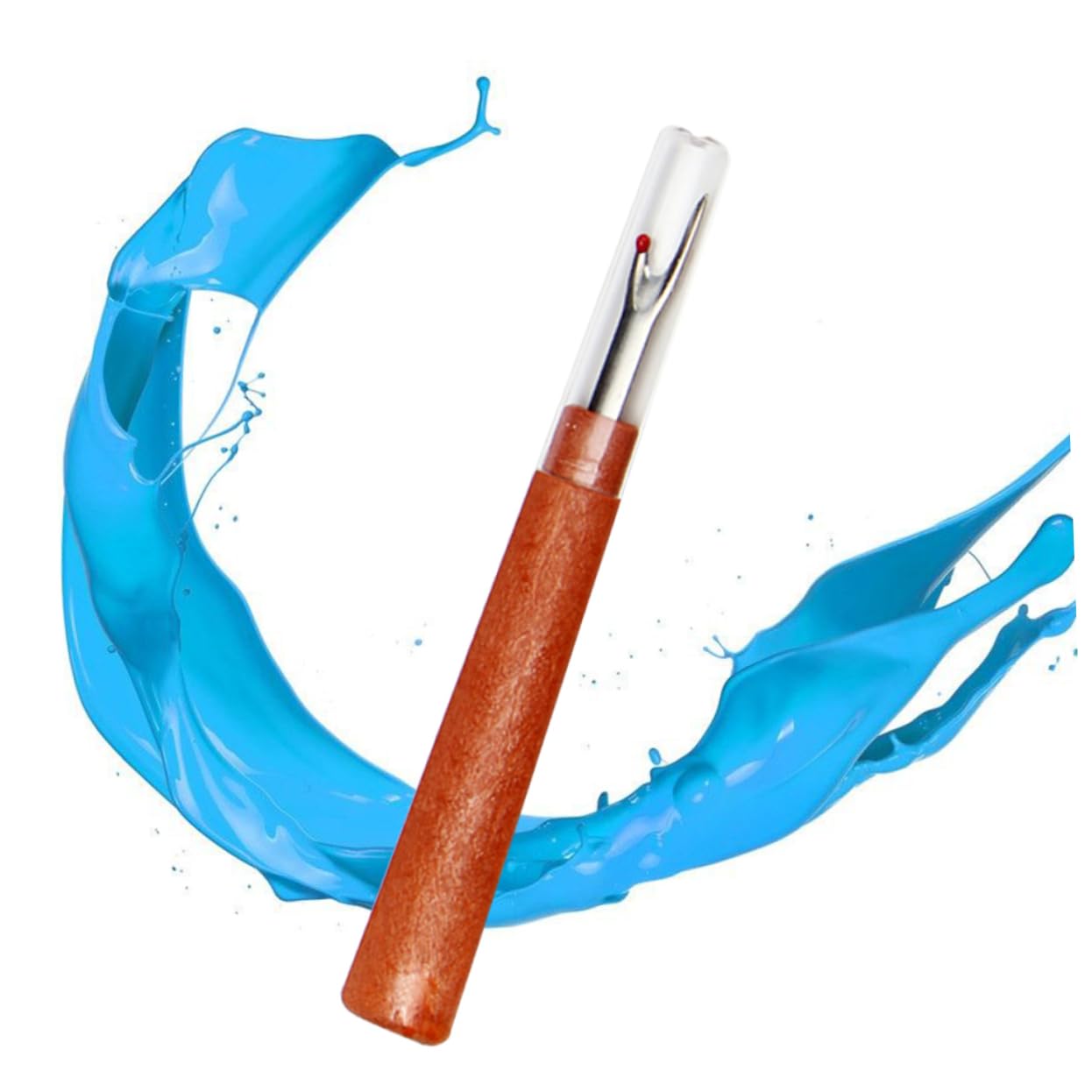 HOMSFOU Metal and Wood Sewing Kit Seam Ripper Comfortable Grip Thread Remover for Seam Cutting