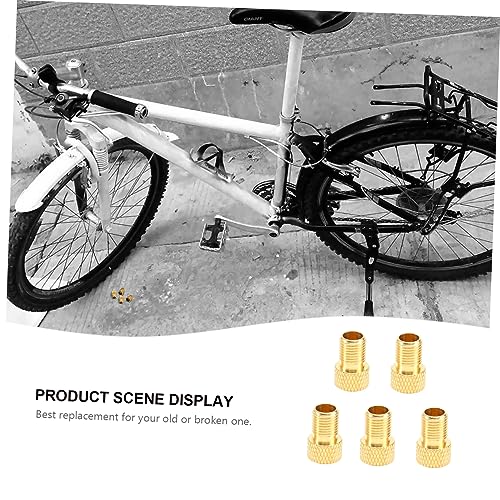 Adaptador para válvula de llanta de bicicleta SUPVOX, 10 piezas, tapa rápida y fácil de instalar para válvulas Presta y Schrader miniatura 4