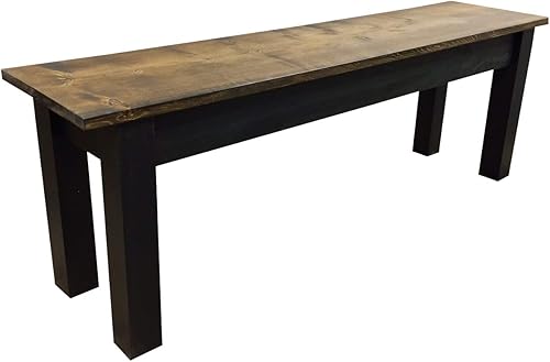 Miniatura 4 de Nogal oscuro y banco negro (42)