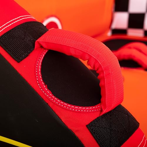 Image of Airhead Mable Towable Tube for Boating, 1-4 Rider Inflatable Boat Tube for Water Tubing, Heavy Duty Full Nylon Cover, EVA Foam Pads, Dual Tow Point, Patented Speed Safety Valve