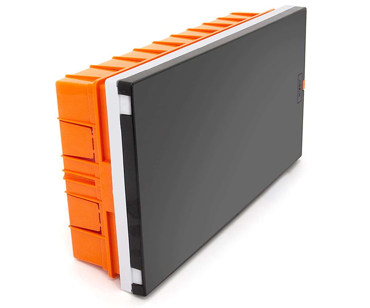 Caja de fusibles, caja de distribución, empotrada, distribuidor pequeño, 18 módulos, 1 fila, carcasa IP40 con nivel de burbuja