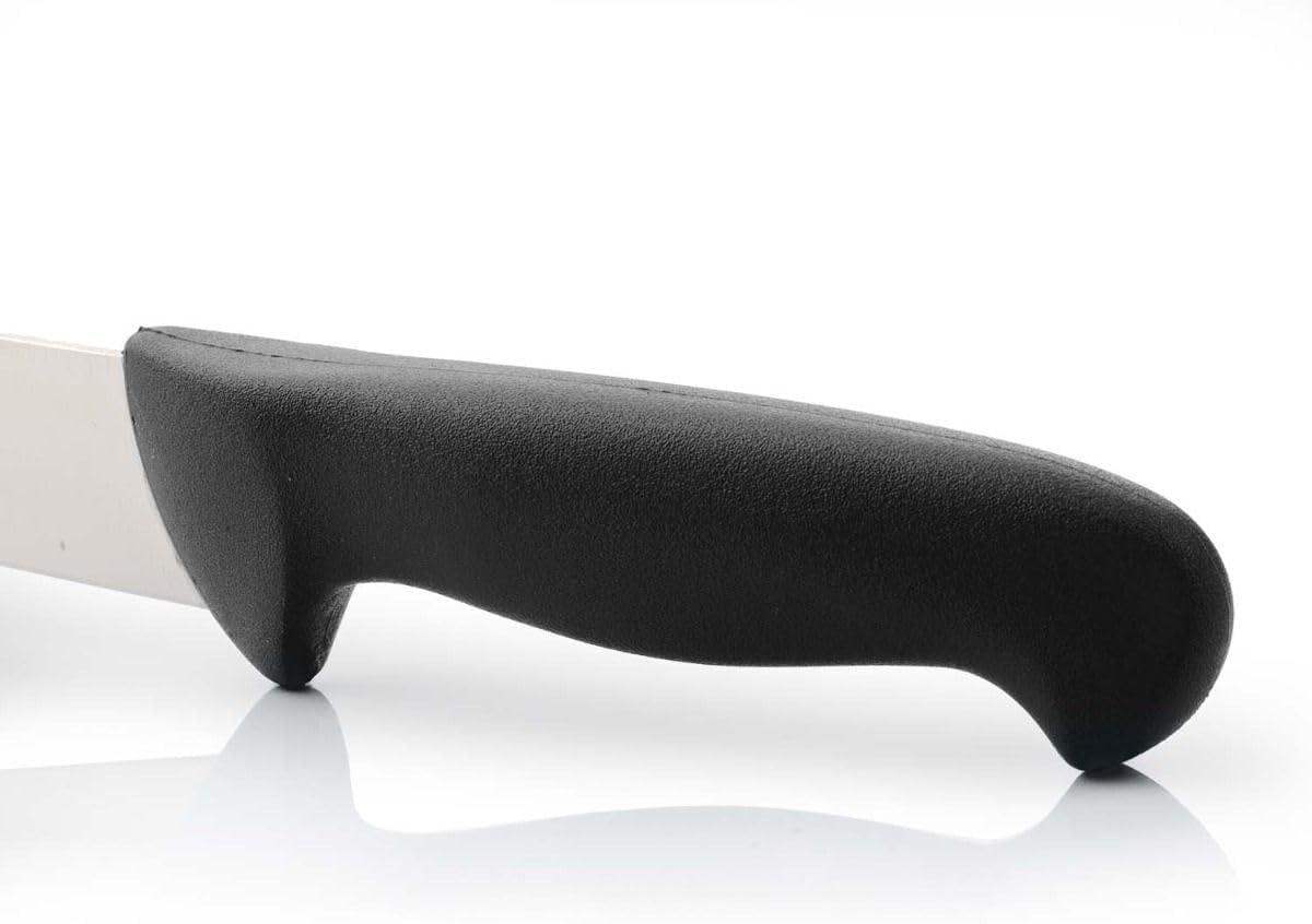 Arcos Butcher Knife 8 Inch Nitrum Stainless Steel and 200 mm blade. Professional Cooking Knife For Cutting Meat, Fish and Vegetables. Ergonomic Polyoxymethylene Handle. Series 2900. Color Black