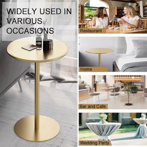 Table de bistrot ronde anti-encombrement stable pour petits espaces - 5