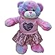 Splodge Teddy Parties rosa Teddybär Kleidung (40cm Herz funkelt)