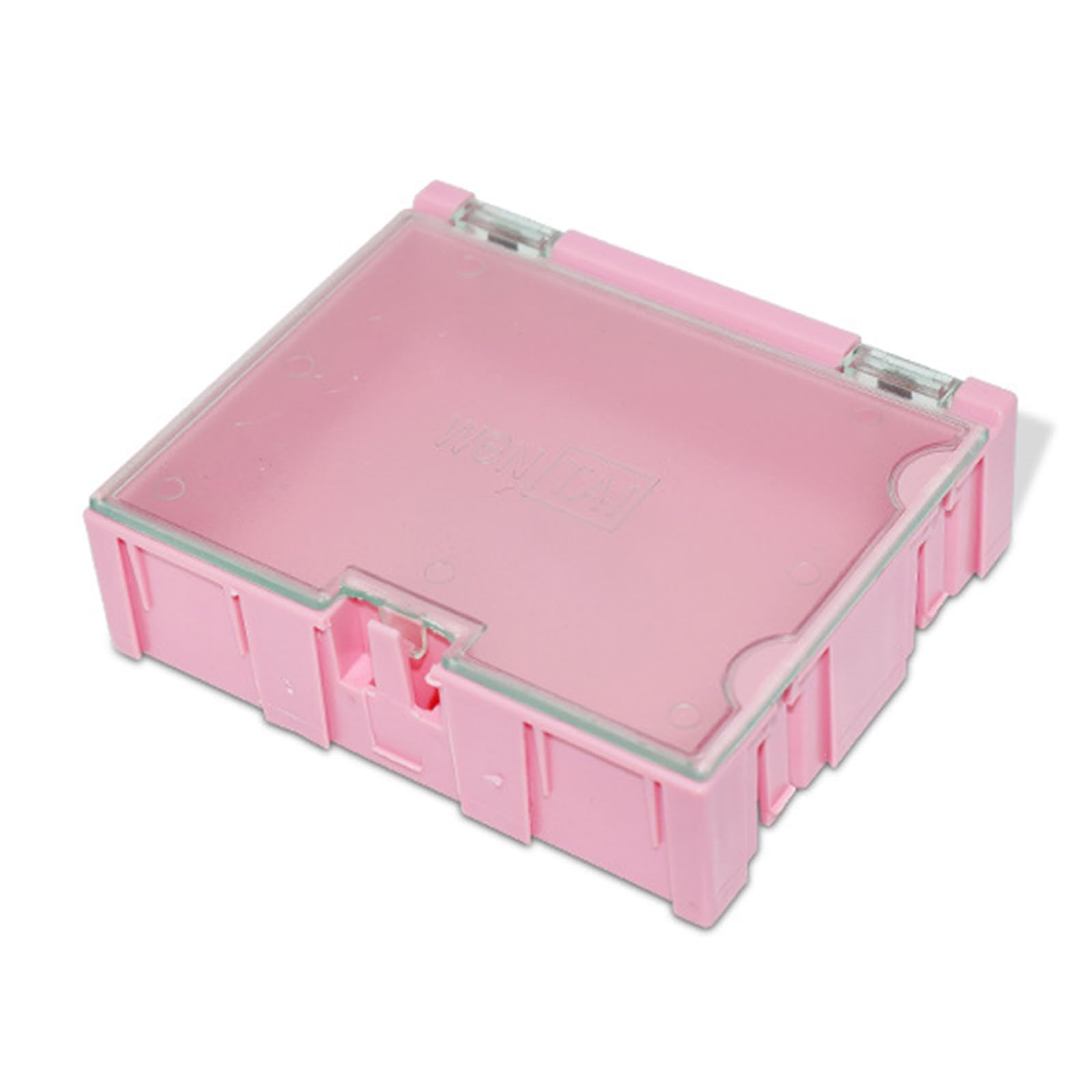 FROMCEO Stackable Compartment Box Electronic Components Box Ideal for Storing Rings Resistors Nut Bolts and Storage Container