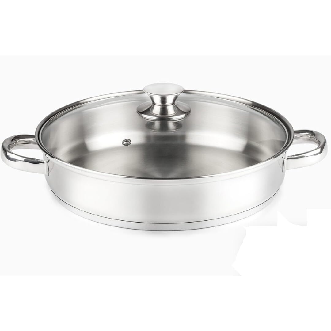 Saucepan 28 cm Diameter, Stainless Steel 18/10