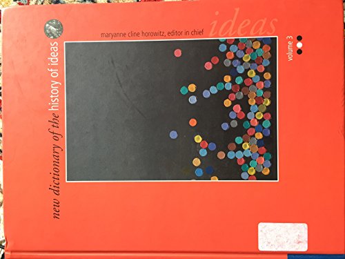 New Dictionary of the History of Ideas 0684313804 Book Cover