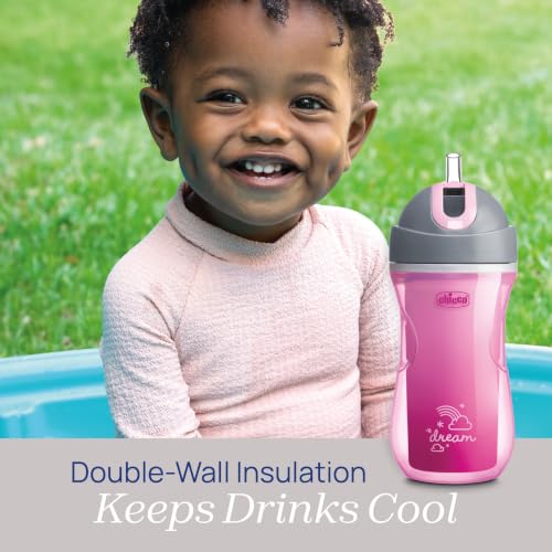 Chicco Insulated Flip-Top Straw Sippy Cup for Toddlers 12m+, 9oz 2-Pack - image 6