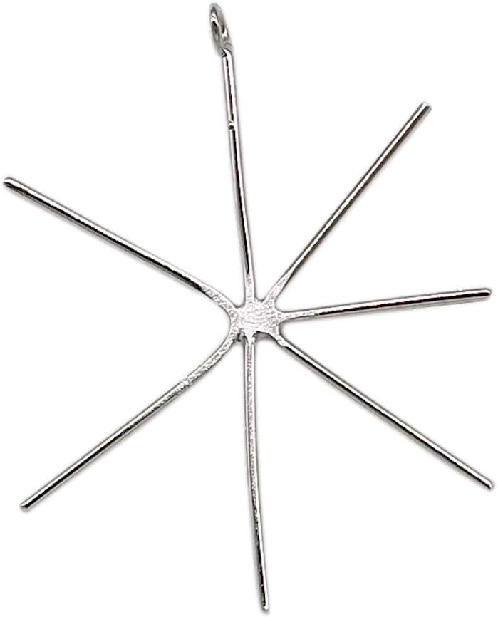 925 Sterling Silver Handmade Pendant Blank 5 Prongs Setting for Nuggets Claw Pendant Setting DIY Necklace Jewelry for Women