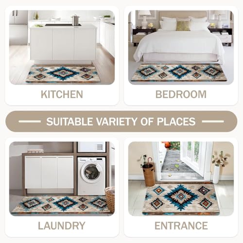 Set de 2 Tapetes de Cocina Navajo 17" x 29" y 17" x 47" miniatura 6