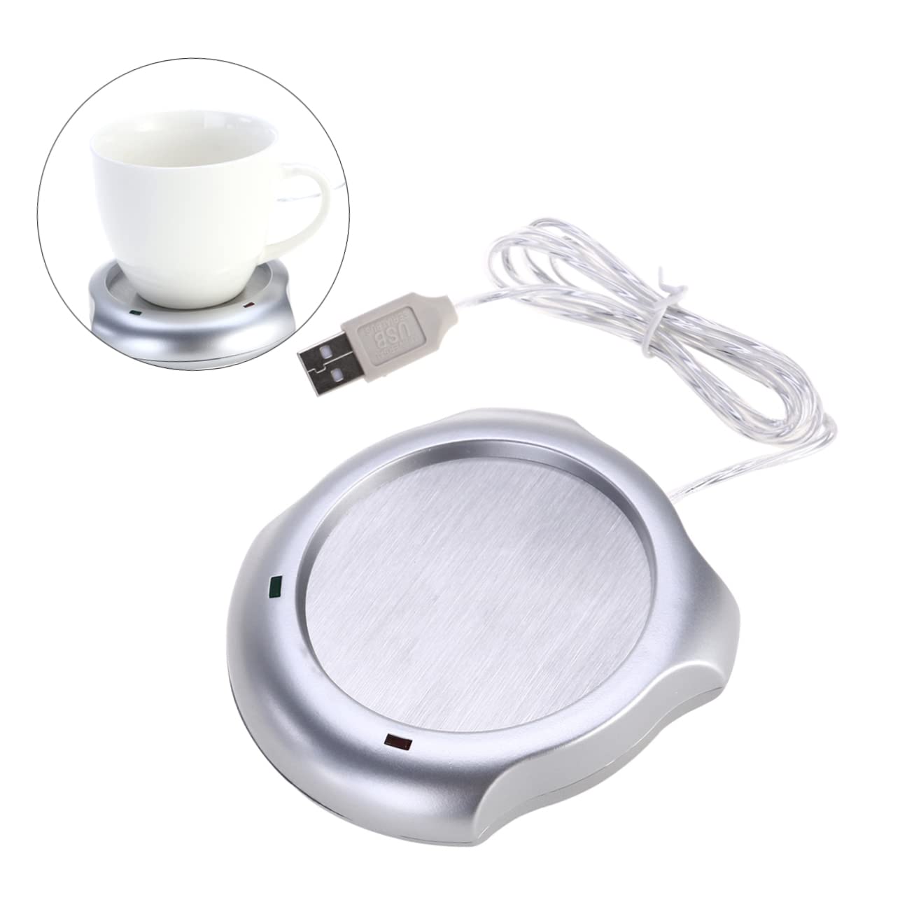 Cabilock Warmer Electric Tea Cup Heater Coffee Warmer Extended Cord Length Portable