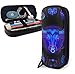 Produktbild Federmäppchen Taurus Neon Horoscope Circle Cute Pen Pencil Case Leather 8 X 3.5 X 1.5 Inch Pouch Bag Pencil Case with Double Zipper Holder Box for School Office Girls Boys Adults