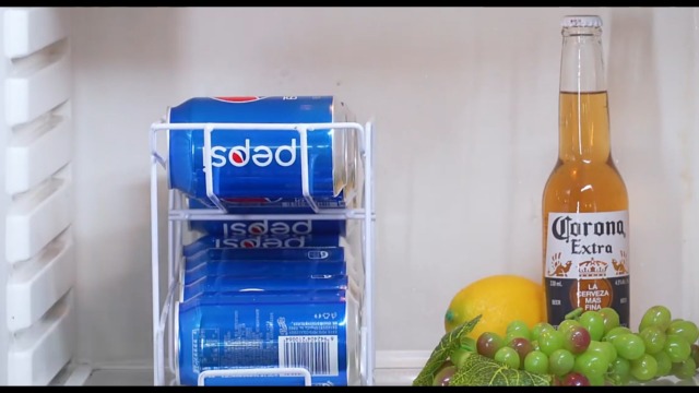 Amazon.co.jp: 350ml 缶ビール ホルダー 冷蔵庫 2段式 10缶収納