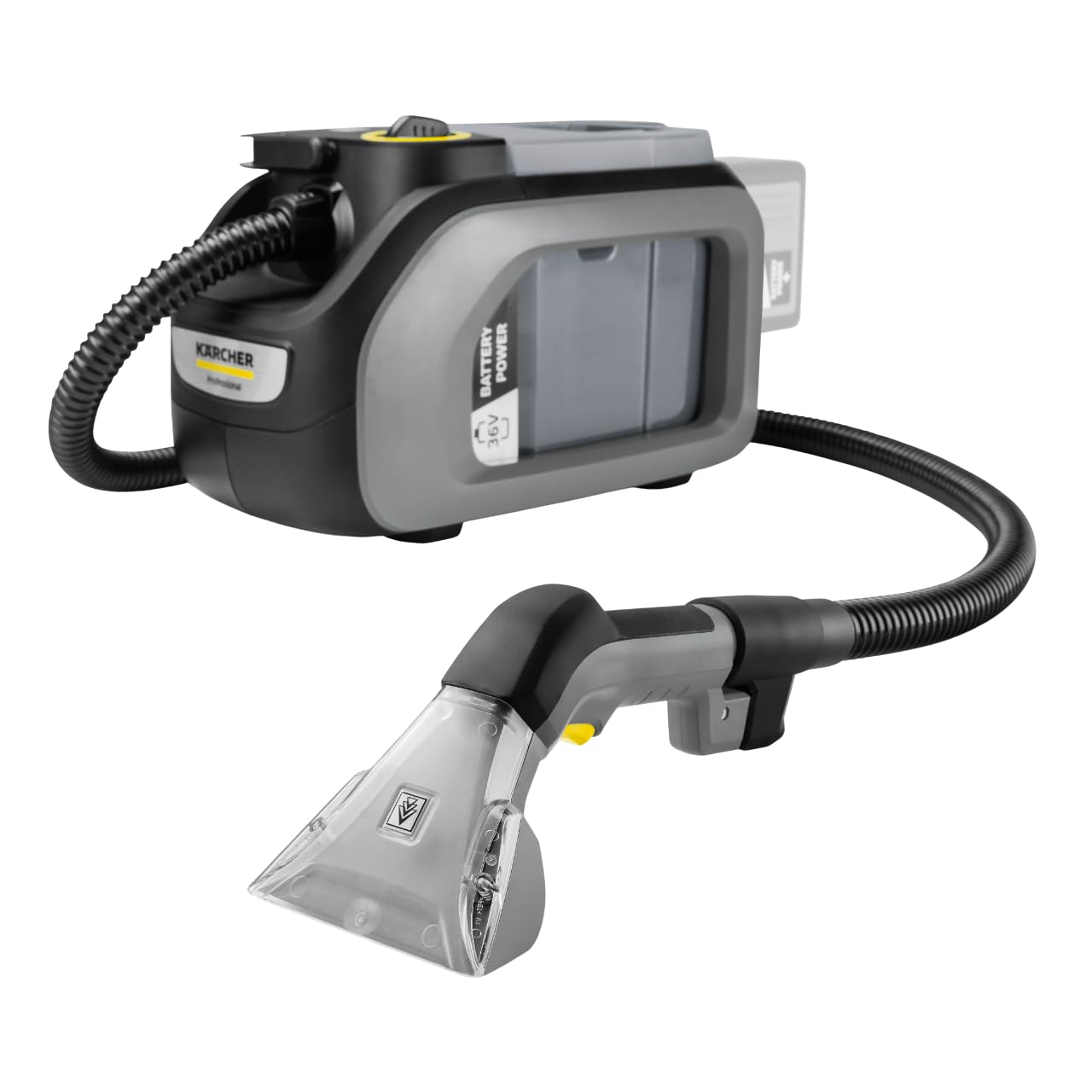 Karcher Puzzi 2/​1 Bp Nettoyeur de moquette sans fil, fonctionne avec piles, réservoir de 7 L (batterie et chargeur non inclus)