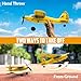 volantexrc RC Plane Trainer Sport Cub 3CH Remote Control Airplane with Prop Saver, 6-Axis Gyro Stabilizer & 3 Modes to Fly, Radio Controlled Aircraft RTF for Beginners and Adults (400mm,Yellow)