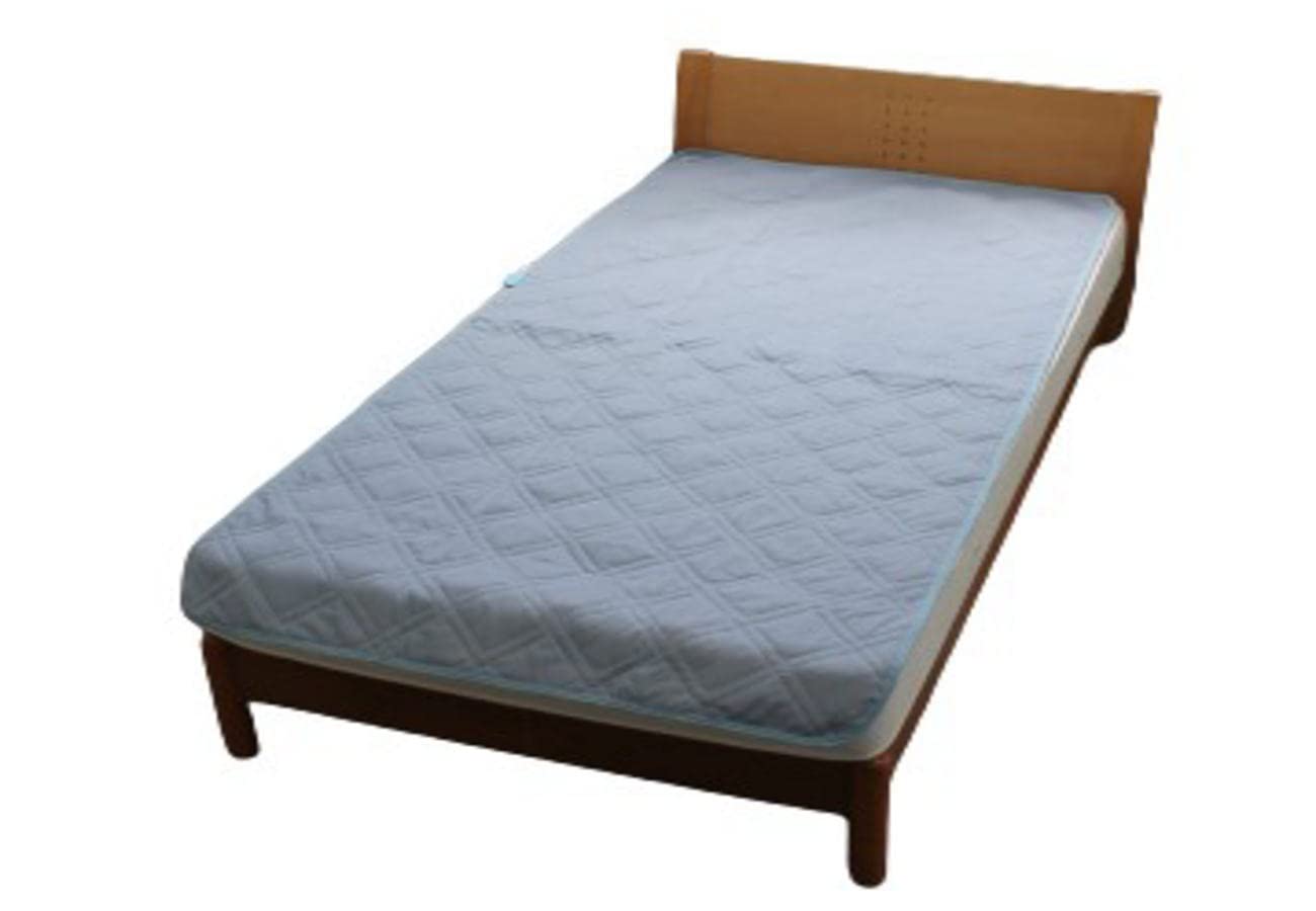 冷感敷きパッド セミダブル ソフトブルー 日本製 冷感敷きパッド