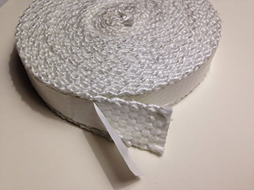 Fiberglass Boiler Tape, Adhesive Backed, 1.5" Wide x 1/8" Thick x 25ft. Roll