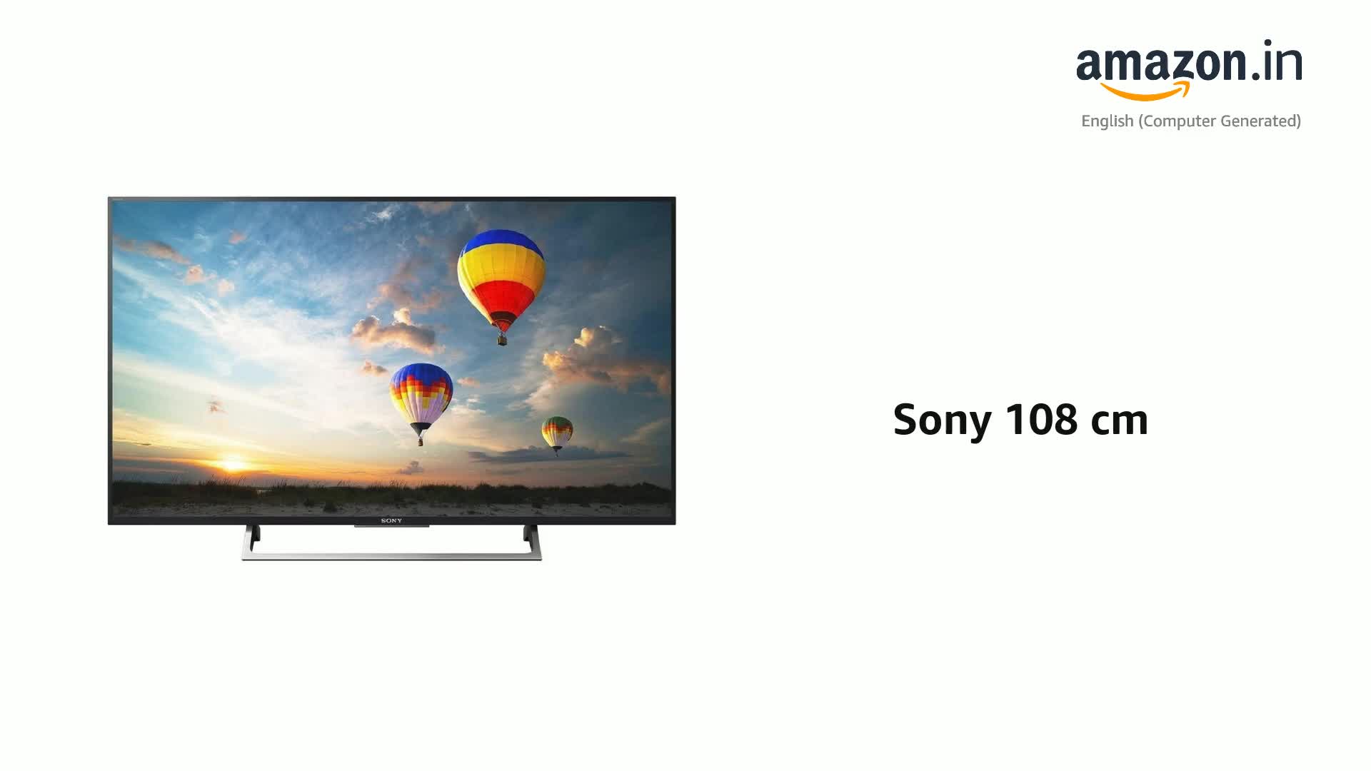 Sony 108 cm (43 inches) Bravia 4K Ultra HD Android Smart LED TV KD