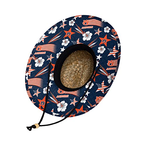 Image of FOCO Auburn Tigers NCAA Americana Straw Hat