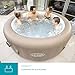 Lay-Z-Spa Palm Springs Hot Tub, 140 Inflatable Spa with Freeze Shield Technology, Beige, 4-6 Person Lay-Z-Spa Palm Springs Hot Tub, 140 Inflatable Spa with Freeze Shield Technology, Beige, 4-6 Person