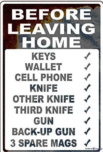Targa in Metalo 20 X 30 Cm – You Are Leaving
