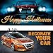 TEYOUYI Halloween Decoration Car Teeth for Cars, Truck, or SUV,Vampire Fangs Teeth for car- Mounts to Front Grille on Vehicles,DIY Your Car,A Pair White