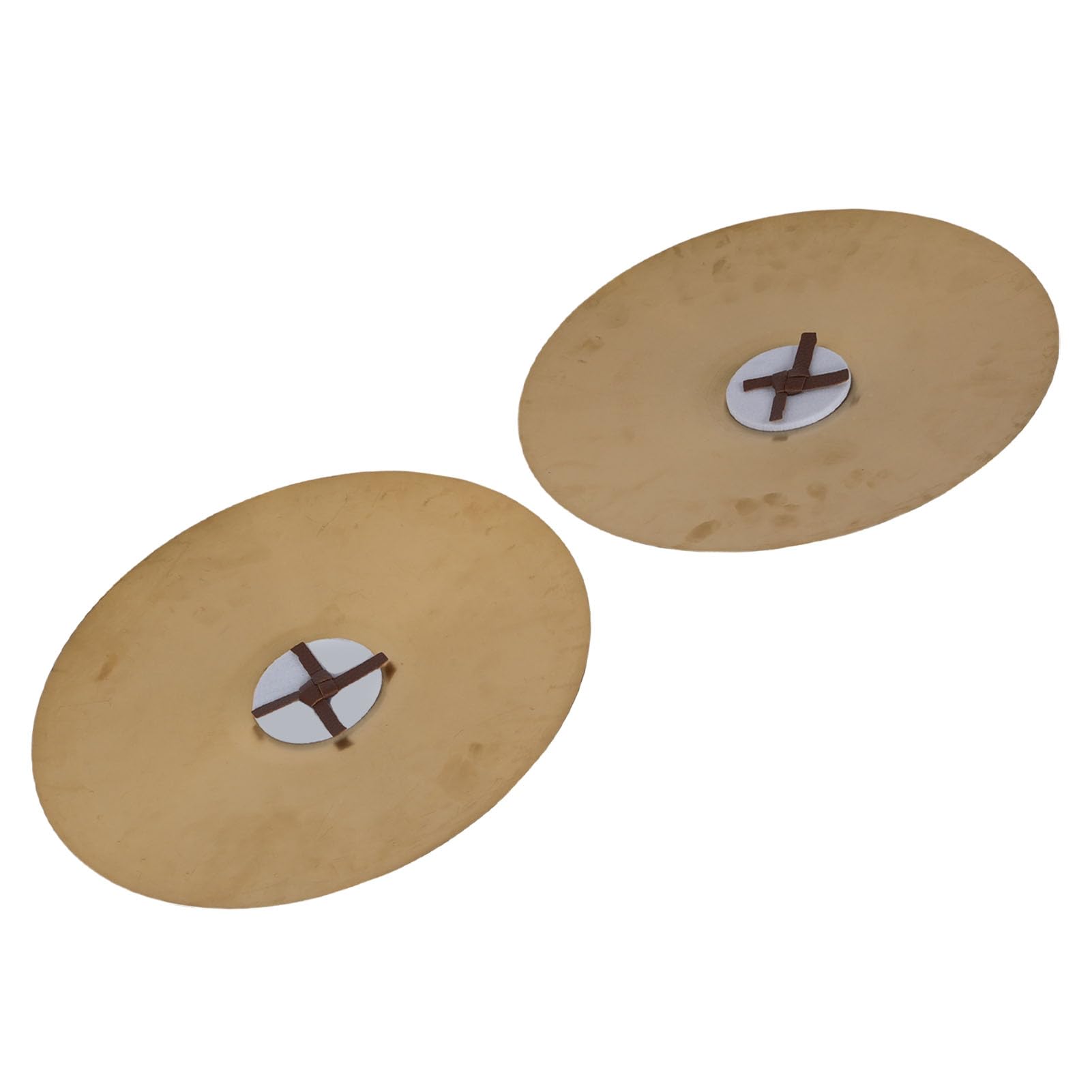 Piatti per Batteria, Piatti per Percussioni da Costruzione in Lega da 14 Pollici, Set di in Lega con Cinturini in Pelle per Dita per Gruppi Studenteschi Principianti Rock Jazz Pop Music