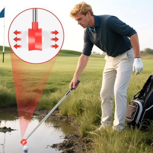 Retriever balle de golf télescopique accessoire queue longue portable