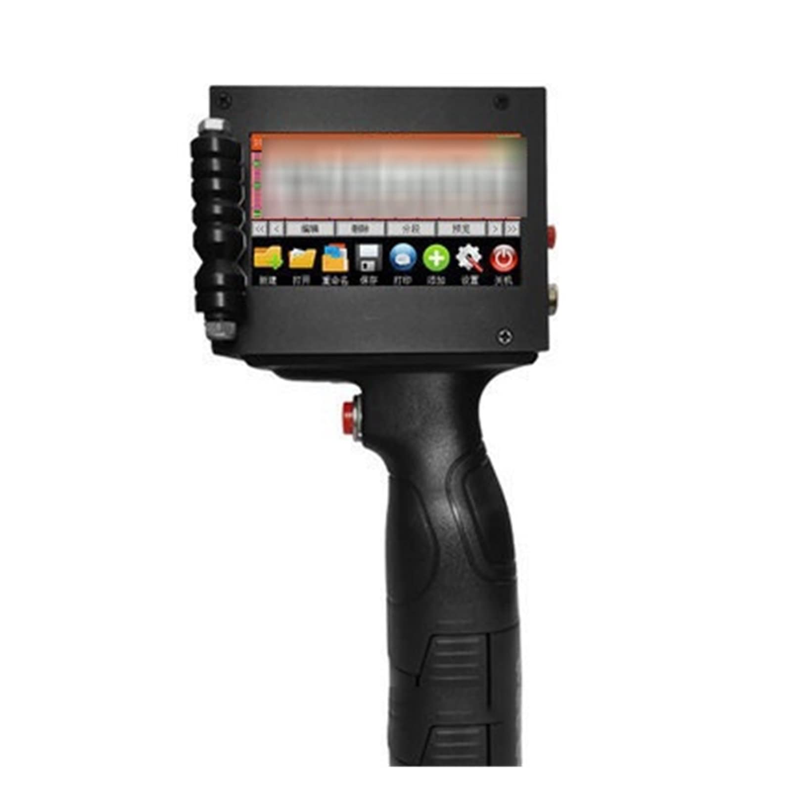 Ręczna drukarka atramentowa, Smart Handheld Inkjet Drukarka 25mm Duży charakter Automatyczna torba do pakowania Data kodowania