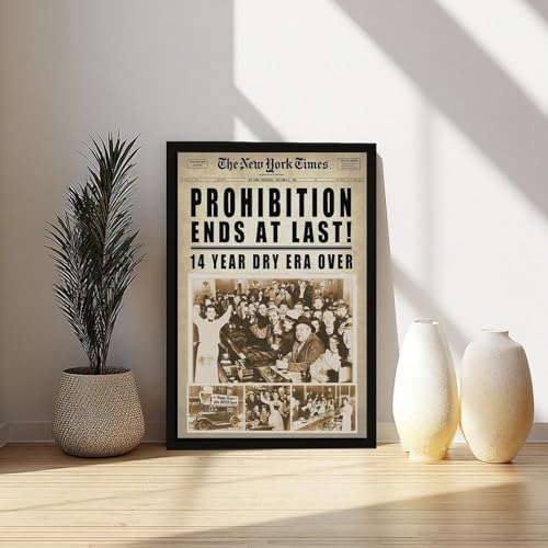 Impression sur toile End at Last Interdiction 1933 Repeal 20x30 cm