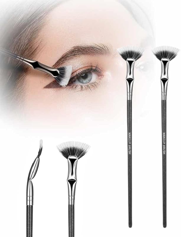 Folding Angle Scalloped Lash Brush, 2024 NEW Mascara for Lashes Eyelash Separator Tool, Eyelash Comb for Upper Lower Eye Lash Makeup Tools, Eye Makeup For Women (2 PCS)