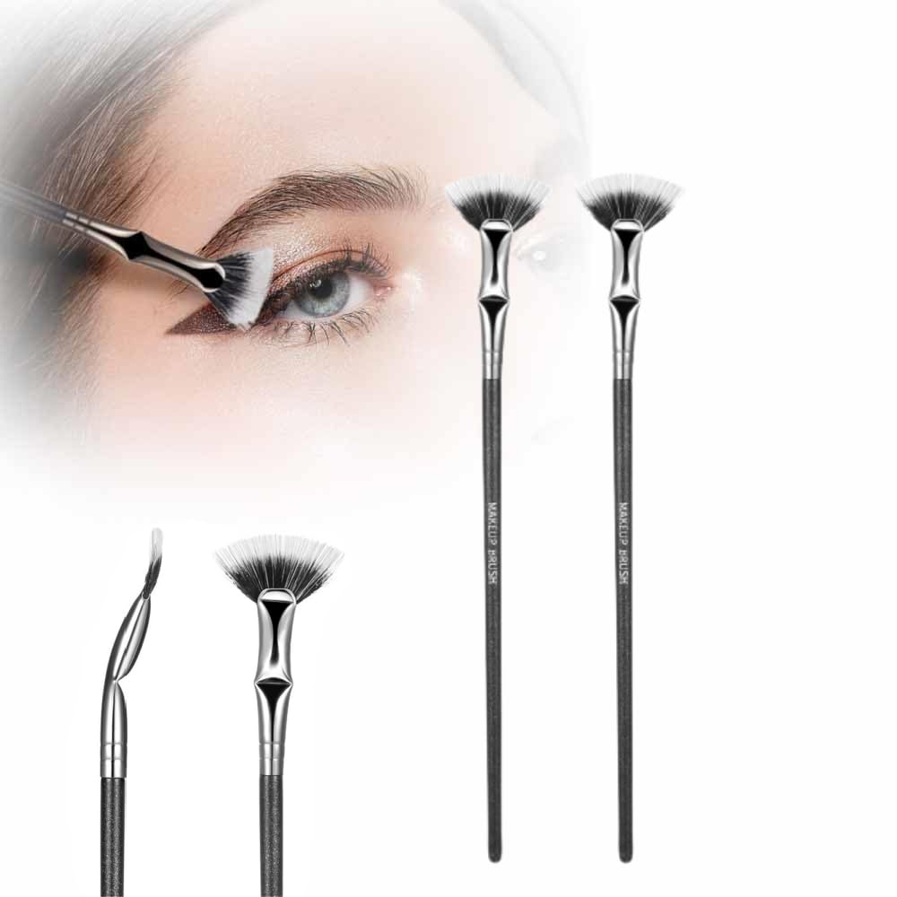 Folding Angle Scalloped Lash Brush, 2024 NEW Mascara for Lashes Eyelash Separator Tool, Eyelash Comb for Upper Lower Eye Lash Makeup Tools, Eye Makeup For Women (2 PCS)