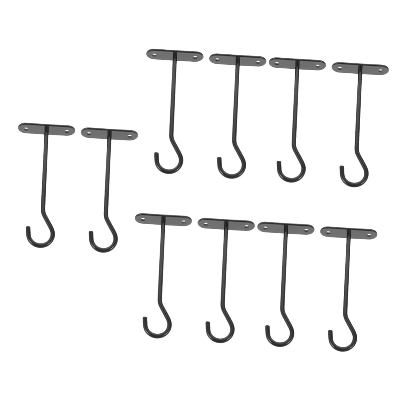POPETPOP 10 Ensembles Crochet pour Pot De Fleurs Suspendu Cintre pour Plantes Pots D'intérieur pour Plantes Crochet De Plafond Crochets pour Accrocher Pots De Fleurs Le Fer Mural Décorer