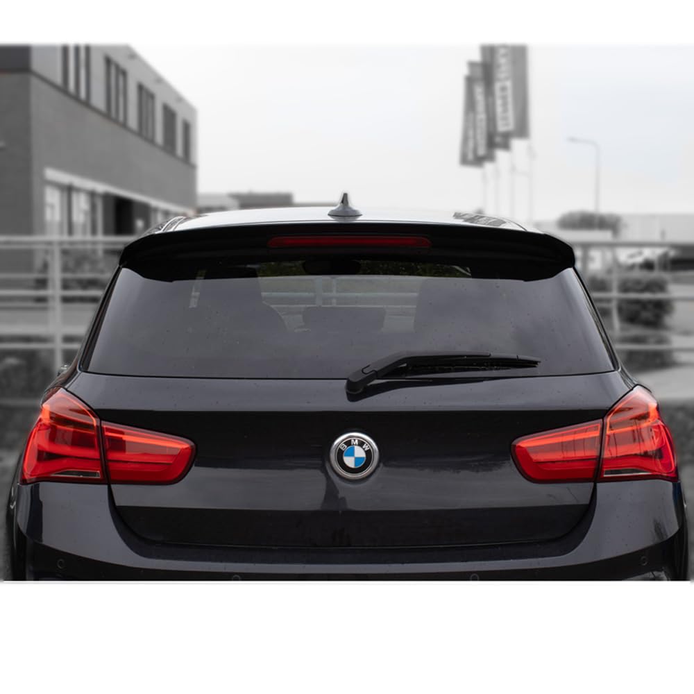 Spoiler da tetto compatibile con BMW Serie 1 F20/F21 3/5 porte 2011-2019 (ABS Nero lucido)