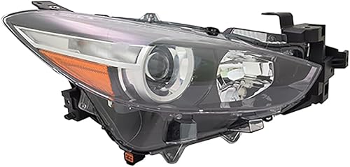 RAREELECTRICAL New Right Halogen Headlight Compatible With Mazda 3 Sport Hatchback Sedan 4 Door 2.0L 2017 2018 By Part Number Ma2503149