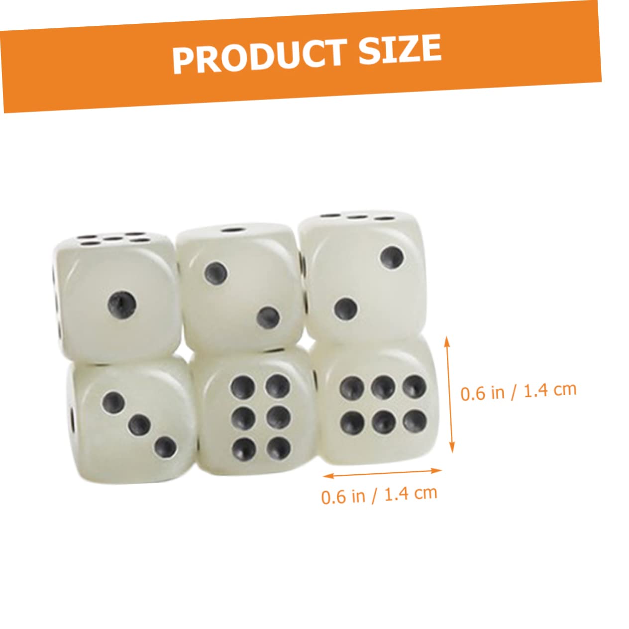TOYANDONA 72piezas Dados Acrílicos Brillantes De Caras para Mesa y Enseñanza Matemática Dados Luminosos Tablero