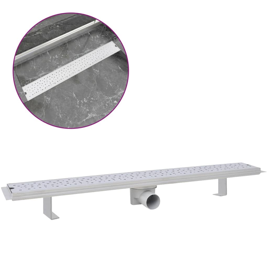 Inicio Muebles Desagüe de Ducha Lineal Burbuja 830x140 mm Acero Inoxidable
