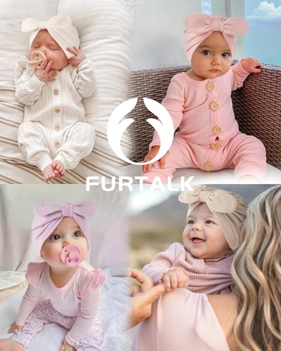 FURTALK Baby Hats Newborn Turban Soft Infant Beanie Girls Caps4