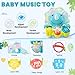 Ryotagift Baby Bilingual Musical Dinosaur Stuffed Animals Toys,Infant Early Learning Toy with Light-Up Music & Crinkle,Tummy Time Toys for 0 3 6 9 12+ Months for Baby Boy Girl Gift