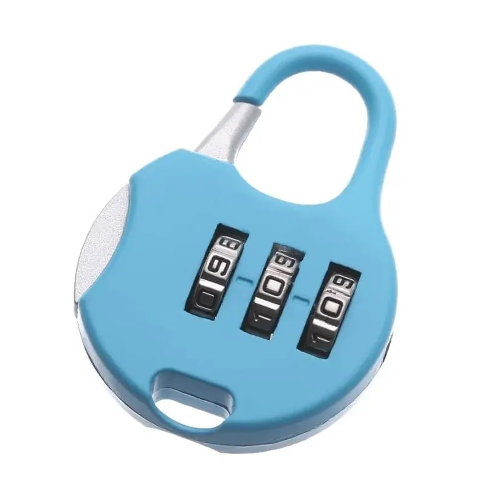 Suitcase Locks, 3-Digit Combination Password Padlock for Luggage, Multicolor(A-Blue)