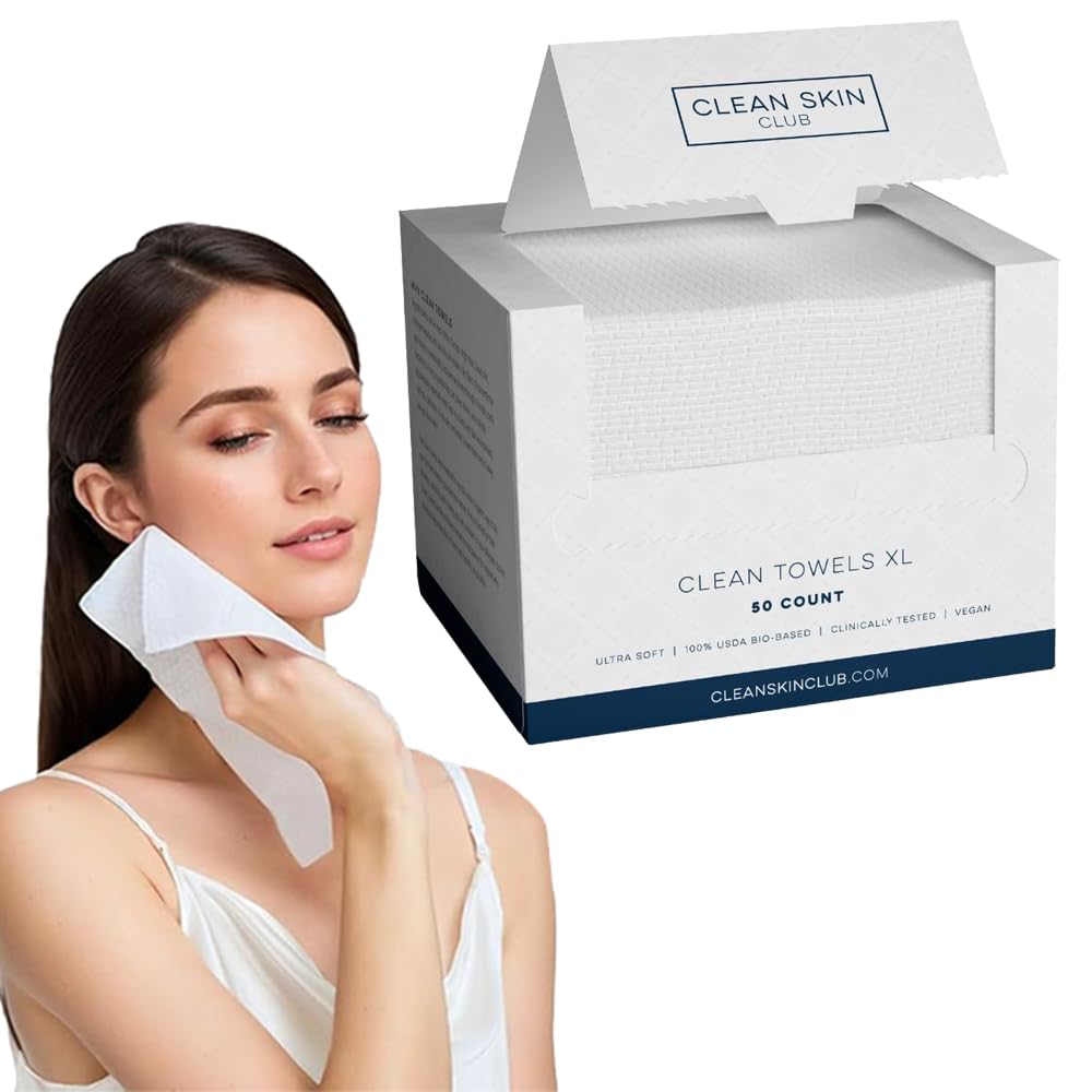 MAYCREATE® Disposable Towels, 50 Counts Disposable Towel Soft 100% Cotton Multi-Purpose Tissue for Face Skin Care, Makeup Remover, Baby Care, House Cleaning, Gentle Face Towels - 26 * 30 cm Large-picture-32