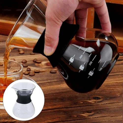 Image of Coffee Pour Over Glass 400ml Maker Stainless Steel Filter Dripper No Home Garden Kitchen Dining Bar Small Appliances Tea Makers Percolators Moka Pots